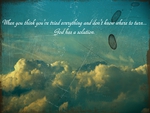 God has a Solution