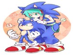 Sonic and Miku-Chan