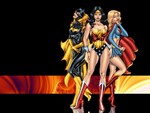 Bat Girl, Wonder Woman, Super Girl