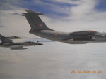 Mid air refuelling of IAF planes.