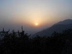 Sunset over Mussourie.