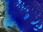 The Great Barrier Reef from space