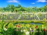 Spring Picket Fence