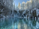 winter on Plitvice lakes