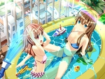 girls in the pool