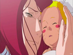 Baby Naruto and Kushina