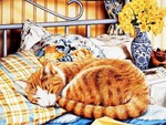 Orange Tabby Sleeping