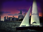 Sailing Lake Michigan Chicago Cityscape