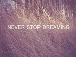never, stop, dreaming, love