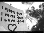 I need you I love you I miss you