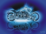 Harley-Davidson blue