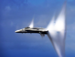 F-18 in Transonic Flight