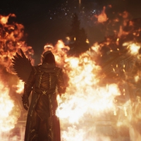 Skyrim one winged angel burns!