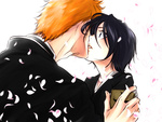 Ichigo and Rukia Kiss